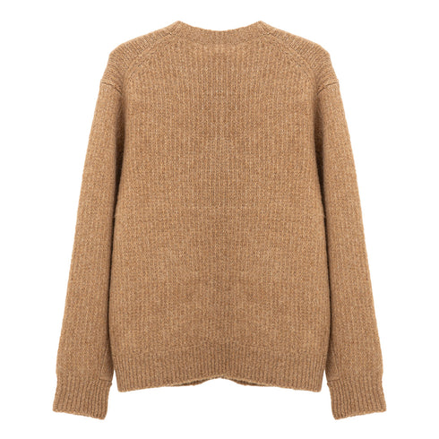 Hello Sunflower Yak Sweater Camel 3033 Degli Uberti